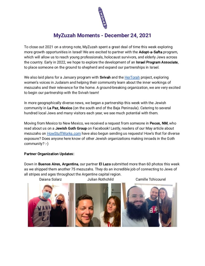 thumbnail of MyZuzah Moments – December 24, 2021